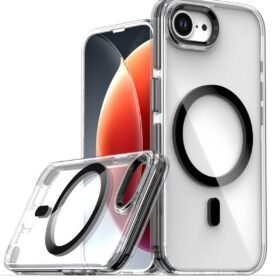 iPhone 16E Bella Magsafe Kapak - Siyah-(5796)