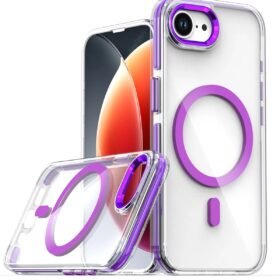 iPhone 16E Bella Magsafe Kapak - Derin Mor-(5796)