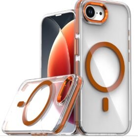 iPhone 16E Bella Magsafe Kapak - Turuncu-(5796)