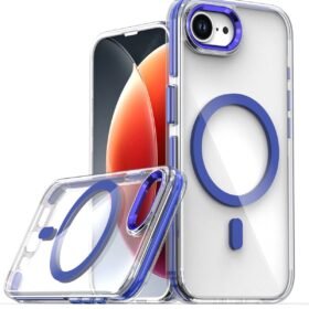iPhone 16E Bella Magsafe Kapak - Mavi-(5796)
