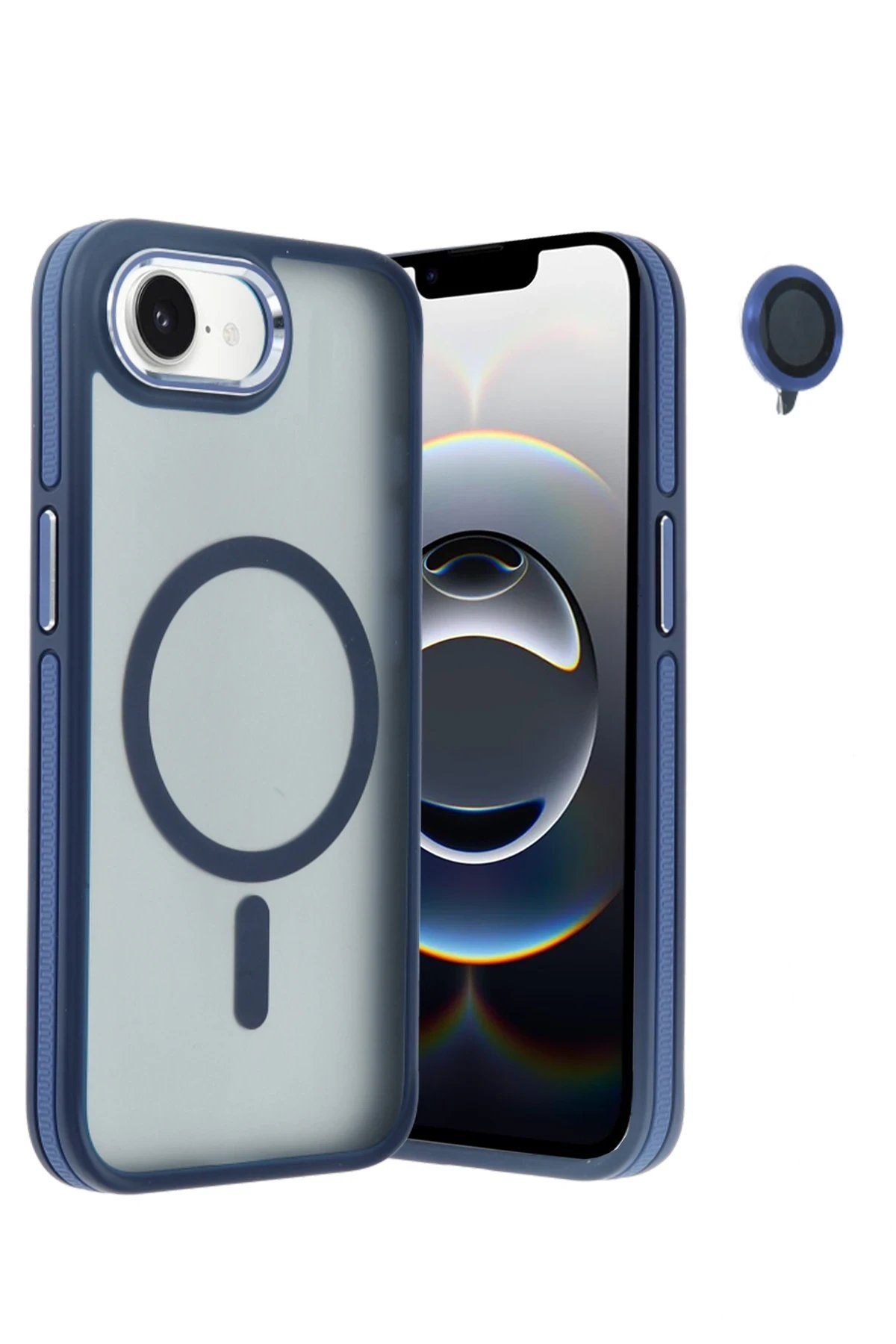 iPhone 16E Winner Magsafe Kapak - Lacivert-(5796) - Görsel 5