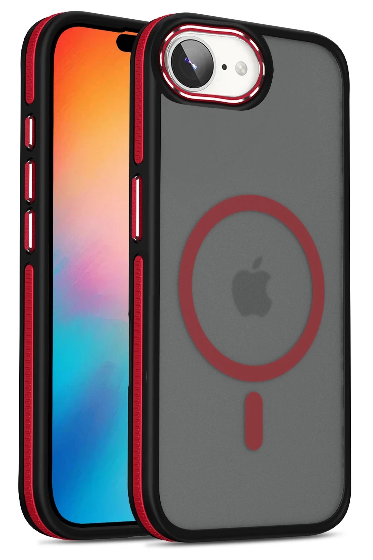 iPhone 16E Winner Magsafe Kapak - Kırmızı-(5796)