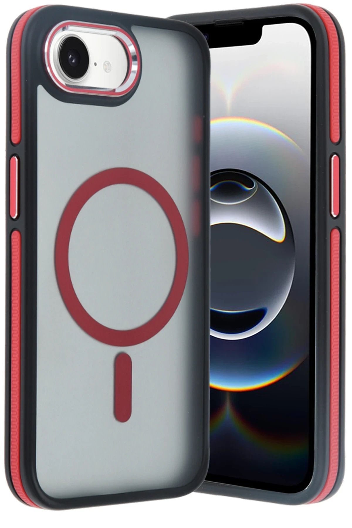 iPhone 16E Winner Magsafe Kapak - Kırmızı-(5796) - Görsel 5