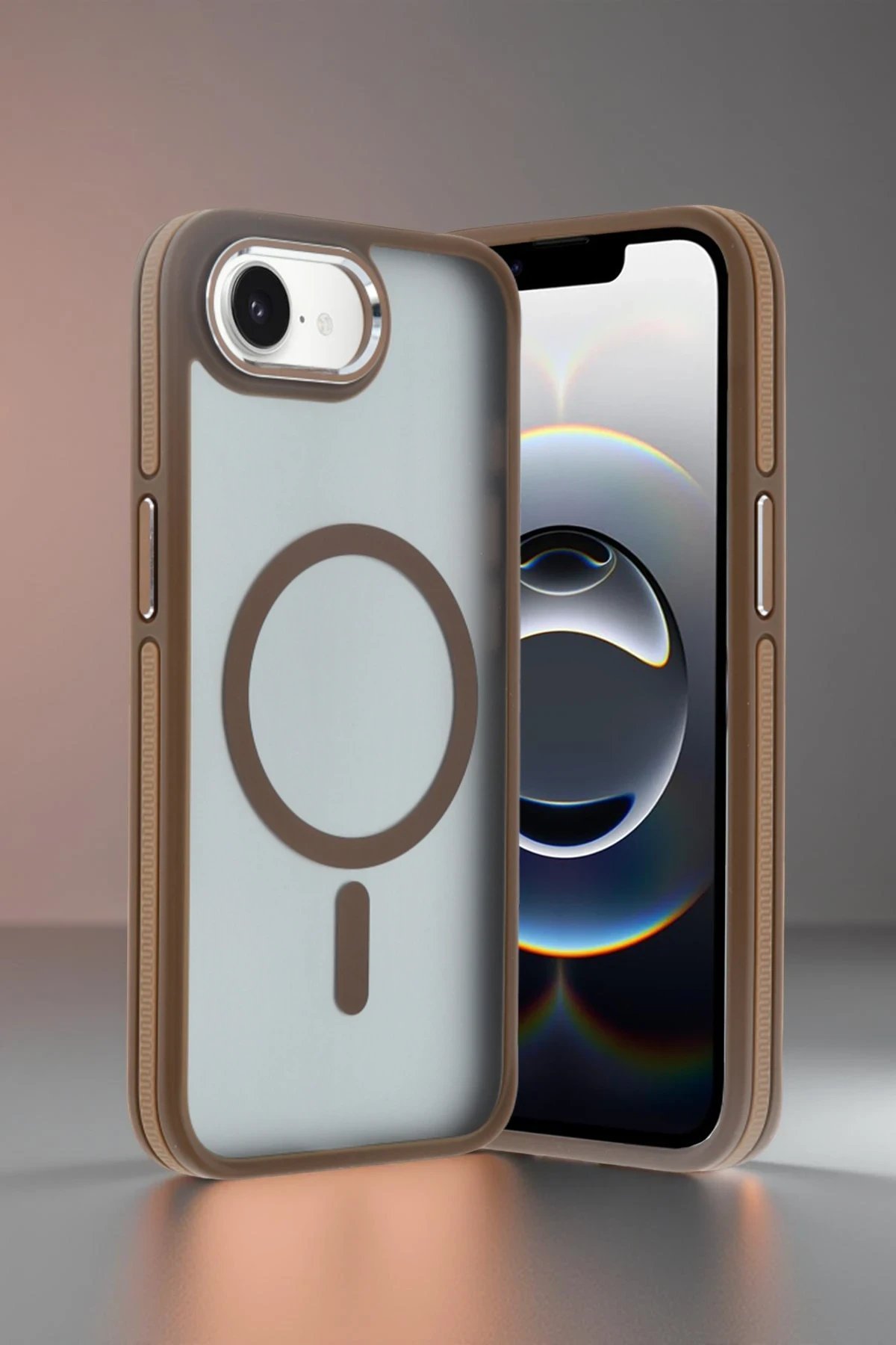 iPhone 16E Winner Magsafe Kapak - Turuncu-(5796) - Görsel 3