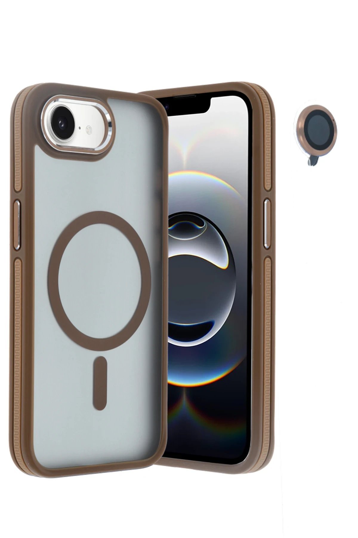 iPhone 16E Winner Magsafe Kapak - Gold-(5796) - Görsel 2