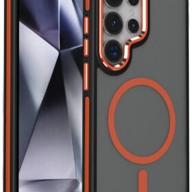 Samsung Galaxy S25 Ultra Winner Magsafe Kapak - Turuncu-(5796)