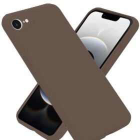 iPhone 16E Kılıf First Silikon - Kahverengi-(5796)