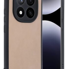 Xiaomi Redmi Note 14 Pro 5G Kılıf Aras Deri Kapak - Pudra-(5796)