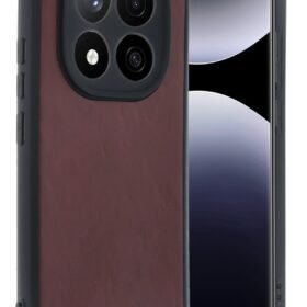 Xiaomi Redmi Note 14 Pro 5G Kılıf Aras Deri Kapak - Bordo-(5796)