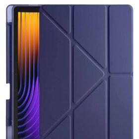 Xiaomi Pad 7 Pro Kılıf Kalemlikli Mars Tablet Kılıfı - Lacivert-(5796)