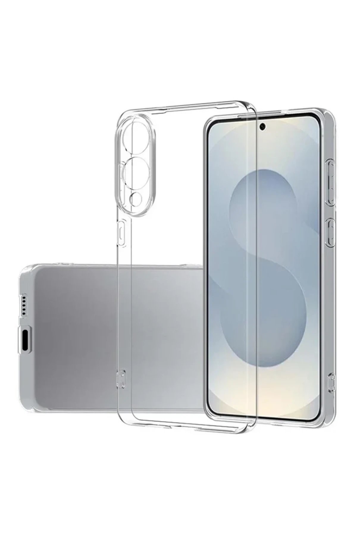 Samsung Galaxy S25 Edge Kılıf Lüx Şeffaf Silikon-(5796)