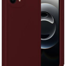 iPhone 16E Kılıf Viera Silikon - Bordo-(5796)