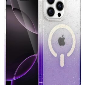 Apple iPhone 14 Pro Max Pummel Shiny Magsafe Kapak - Mor-(5796)