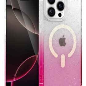 Apple iPhone 15 Pro Pummel Shiny Magsafe Kapak - Pembe-(5796)