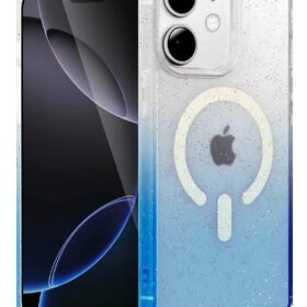 Apple iPhone 12 Pummel Shiny Magsafe Kapak - Mavi-(5796)