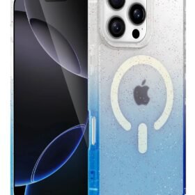 Apple iPhone 16 Pro Max Pummel Shiny Magsafe Kapak - Mavi-(5796)