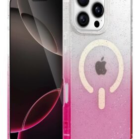 Apple iPhone 16 Pro Max Pummel Shiny Magsafe Kapak - Pembe-(5796)