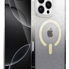 Apple iPhone 16 Pro Max Pummel Shiny Magsafe Kapak - Siyah-(5796)