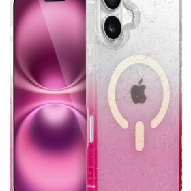 Apple iPhone 16 Plus Pummel Shiny Magsafe Kapak - Pembe-(5796)