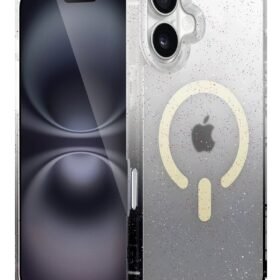 Apple iPhone 16 Plus Pummel Shiny Magsafe Kapak - Siyah-(5796)