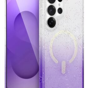 Samsung Galaxy S24 Ultra Pummel Shiny Magsafe Kapak - Mor-(5796)