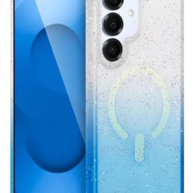 Samsung Galaxy S25 Pummel Shiny Magsafe Kapak - Mavi-(5796)