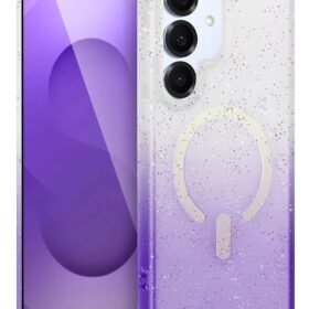 Samsung Galaxy S25 Pummel Shiny Magsafe Kapak - Mor-(5796)