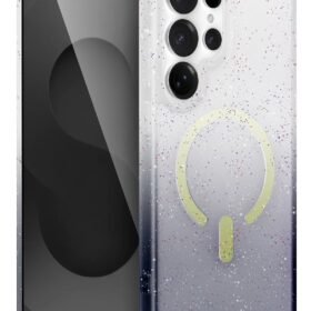 Samsung Galaxy S25 Ultra Pummel Shiny Magsafe Kapak - Siyah-(5796)