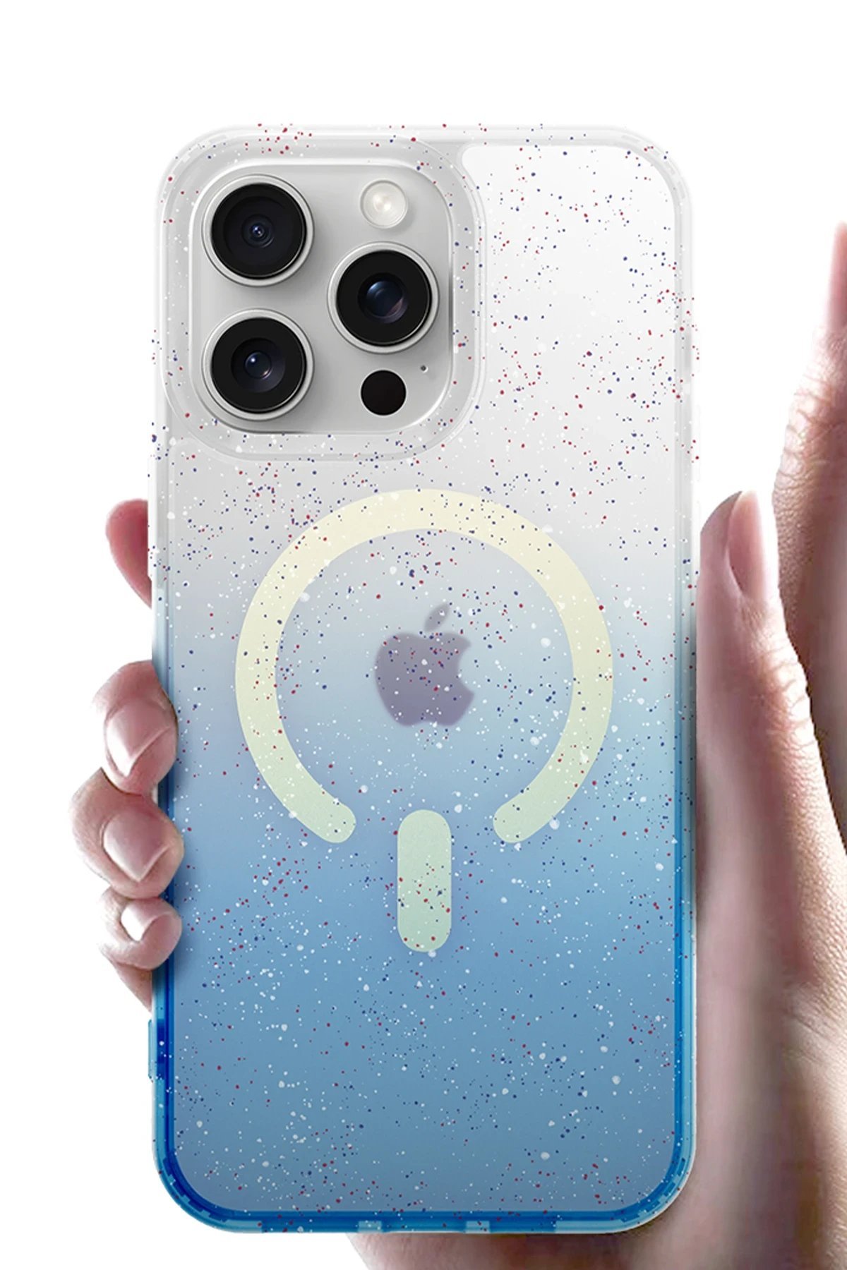 Apple iPhone 16E Pummel Shiny Magsafe Kapak - Mor-(5796) - Görsel 4