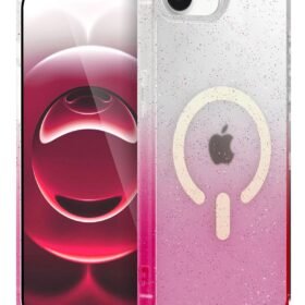 Apple iPhone 16E Pummel Shiny Magsafe Kapak - Pembe-(5796)