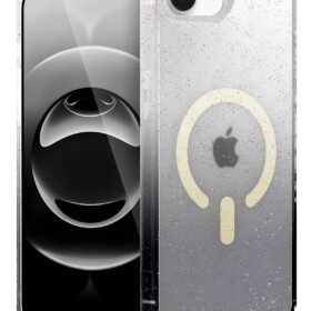 Apple iPhone 16E Pummel Shiny Magsafe Kapak - Siyah-(5796)