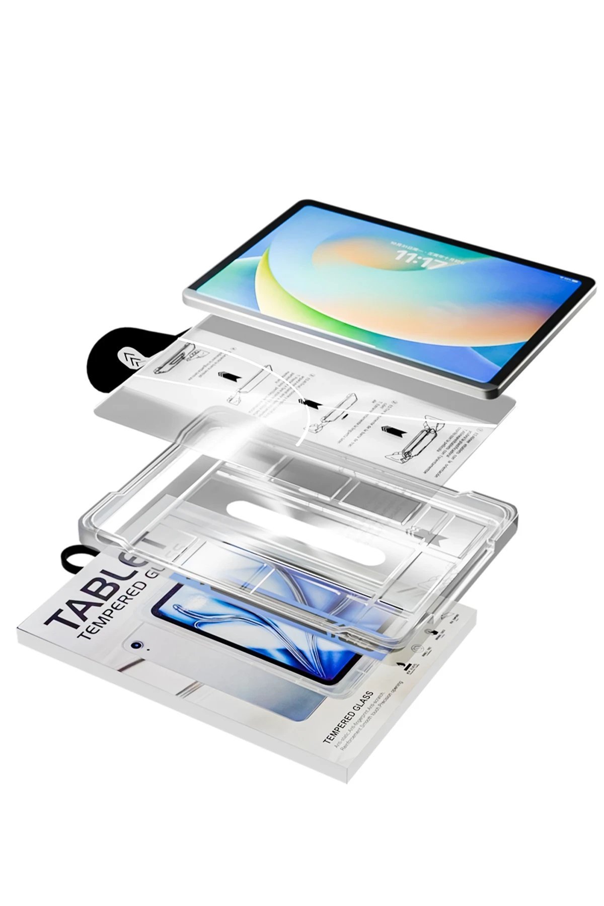 Samsung Galaxy P610 Tab S6 Lite 10.4 Magic Tablet Cam Ekran Koruyucu - Şeffaf-(5796) - Görsel 4