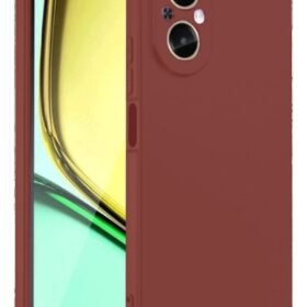 Realme 12 Lite Kılıf First Silikon - Bordo-(5796)