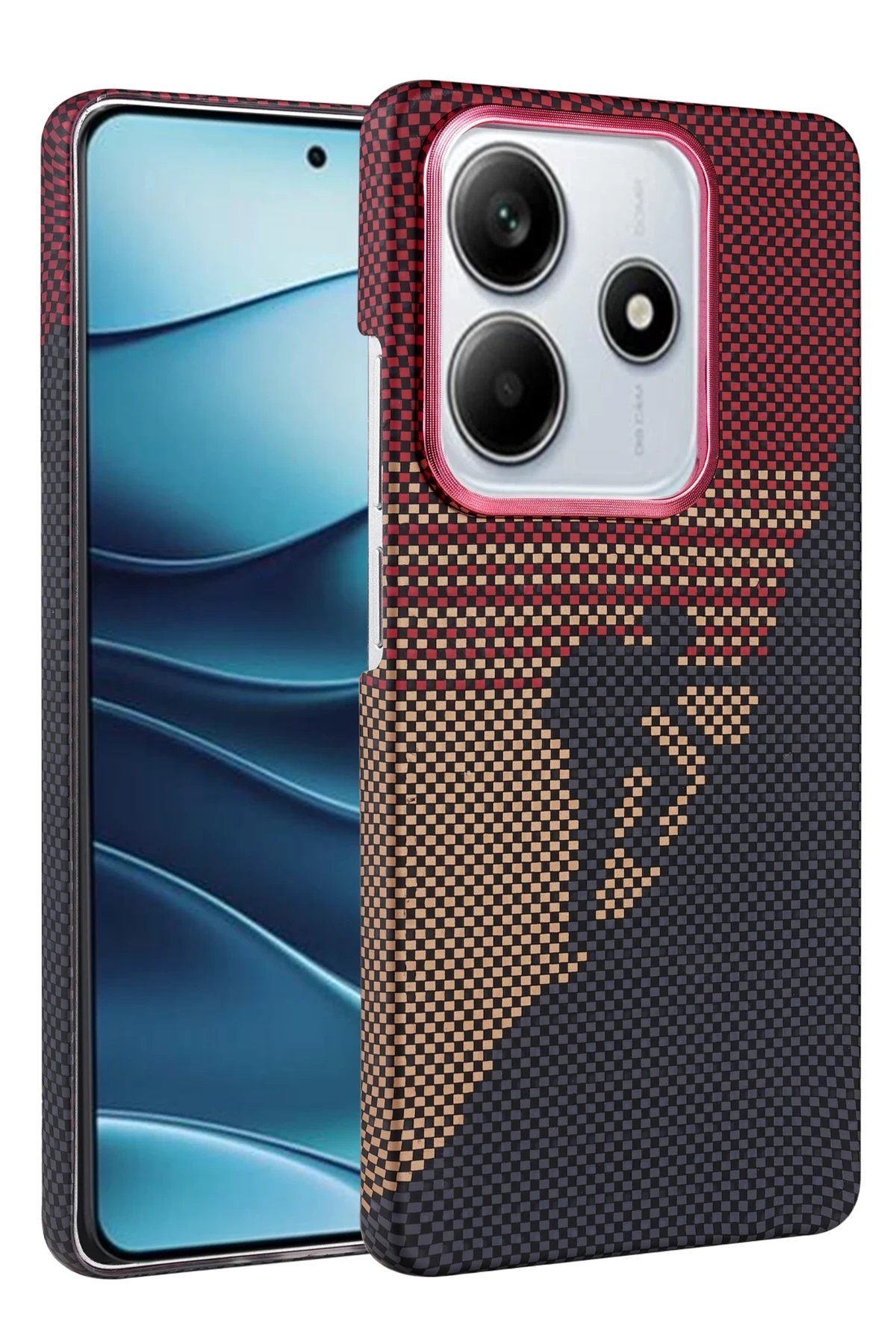 Xiaomi Redmi Note 14 4G Vega Magsafe Kapak - Kırmızı-(5796)