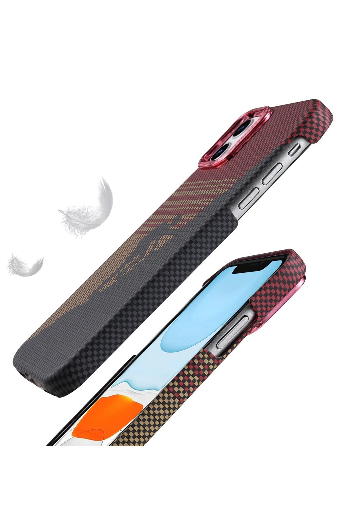 Apple iPhone 14 Vega Magsafe Kapak - Kırmızı-(5796) - Görsel 3