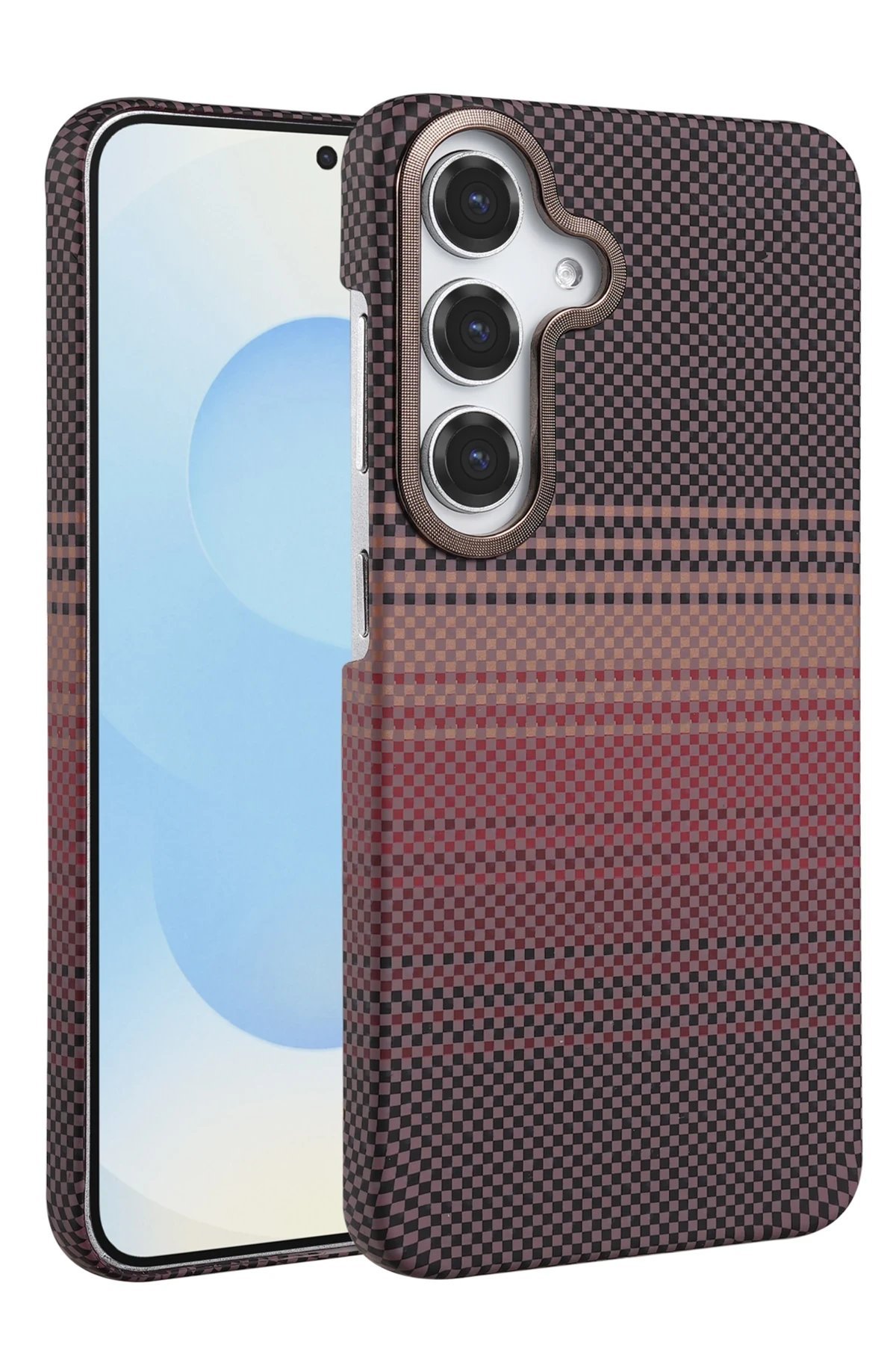 Samsung Galaxy A55 5G Vega Magsafe Kapak - Çöl Titanyum-(5796)