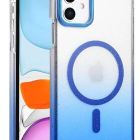 Apple iPhone 11 Glossy Magsafe Kapak - Mavi-(5796)