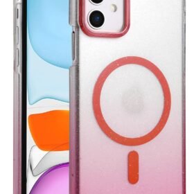 Apple iPhone 11 Glossy Magsafe Kapak - Pembe-(5796)