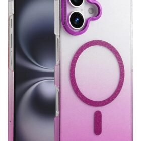 Apple iPhone 16 Glossy Magsafe Kapak - Mor-(5796)