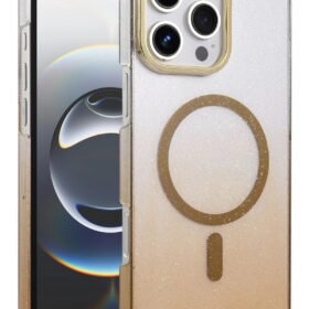 Apple iPhone 16 Pro Glossy Magsafe Kapak - Çöl Titanyum-(5796)