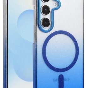 Samsung Galaxy S23 FE Glossy Magsafe Kapak - Mavi-(5796)