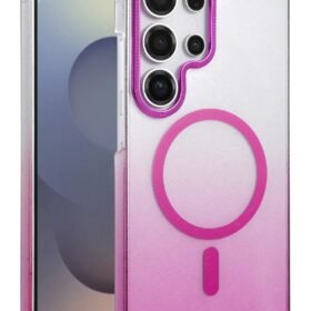 Samsung Galaxy S24 Ultra Glossy Magsafe Kapak - Mor-(5796)