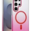 Samsung Galaxy S24 Ultra Glossy Magsafe Kapak - Pembe-(5796)