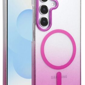 Samsung Galaxy S25 Glossy Magsafe Kapak - Mor-(5796)