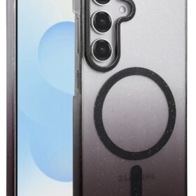 Samsung Galaxy S25 Glossy Magsafe Kapak - Siyah-(5796)