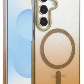 Samsung Galaxy S25 Glossy Magsafe Kapak - Çöl Titanyum-(5796)