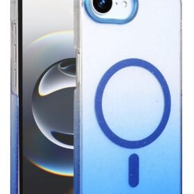 Apple iPhone 16E Glossy Magsafe Kapak - Mavi-(5796)