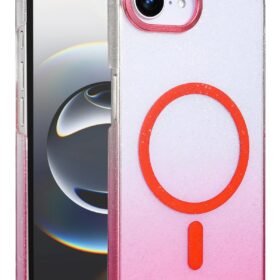 Apple iPhone 16E Glossy Magsafe Kapak - Pembe-(5796)