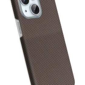 Apple iPhone 15 Volt Magsafe Kapak - Kahverengi-(5796)