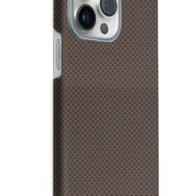 Apple iPhone 15 Pro Max Volt Magsafe Kapak - Kahverengi-(5796)